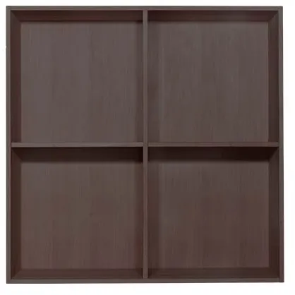 Kidi bookcase - Solid finger-jointed oak - Dark smoked - 34 cm