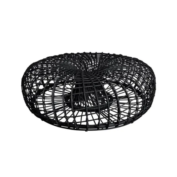 Cane-Line Nest footstool / coffee table - Lava grey - Large