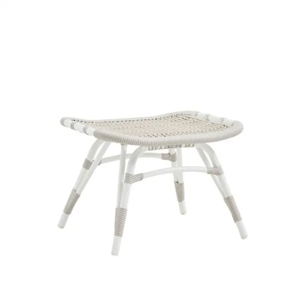 Sika Design Monet footstool - Dove White - incl. B451 beige cushion
