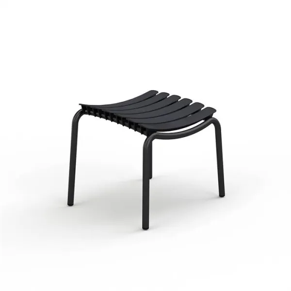 HOUE ReCLIPS footstool in recycled plastic - Black