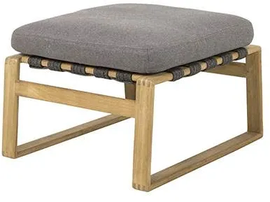 Cane-Line Endless soft footstool w. cushion - Teak