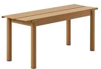Muuto Linear Steel Bench Burnt Orange 110 X 34 cm