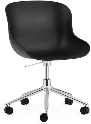Normann Copenhagen Hyg office chair with castors Aluminium/Black