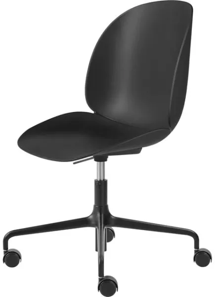 GUBI Beetle Office Chair Matt Black/Black