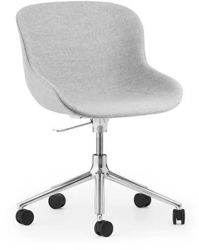 Normann Copenhagen Hyg office chair with castors Upholstered Aluminium/Synergy LDS16
