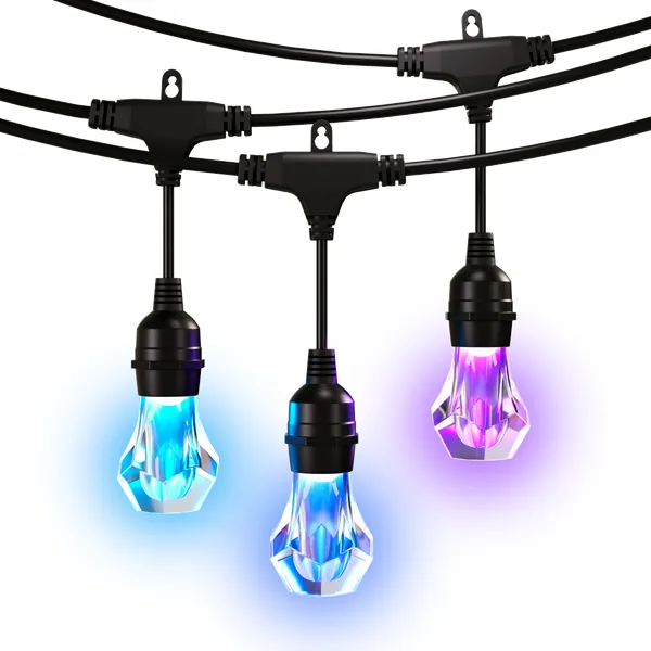 Nanoleaf Essentials Matter Smart Multicolour Outdoor String Lights Smarter Kit - 15 m