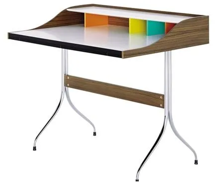 Vitra Home Desk Walnut/Chrome
