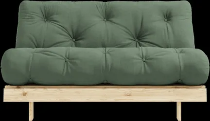 Karup Design Roots Sofa bed with Mattress 140x200 756 Olive Green/Pine