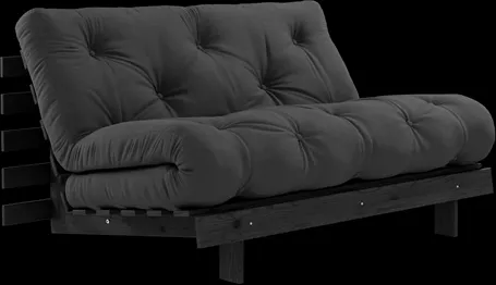 Karup Design Roots Sofa bed with mattress Roots 140x200 Dark grey/Black lacquered