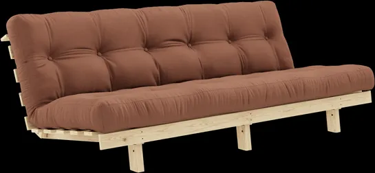 Karup Design Lean sofa bed with Alpha mattress 130x200 Clay Brown/Raw