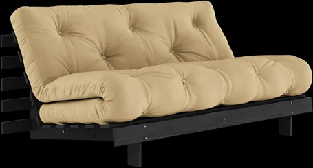 Karup Design Roots Sofa bed with Mattress Roots 160x200 Wheat Beige/Black Lacquered