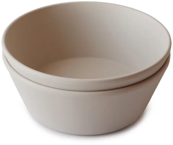 Round bowls 2-pack - Vanilla