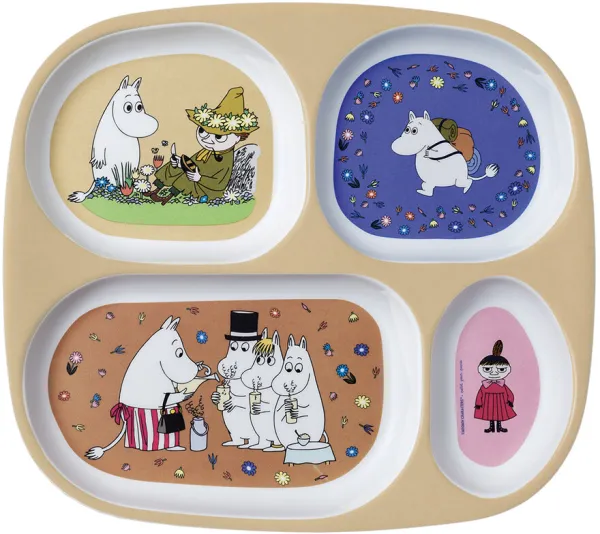 Moomintroll 4-part plate