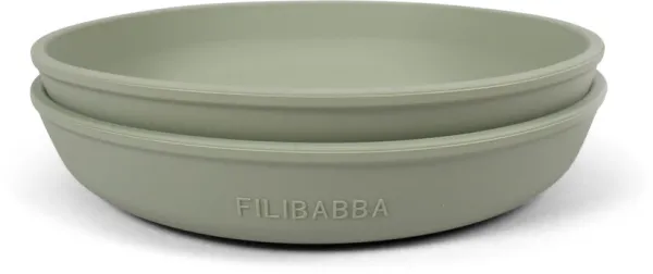 Silicone plate - green