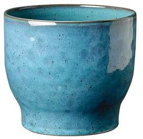 Knabstrup Ceramics flower pot, dusty blue - Ø:16.5 cm