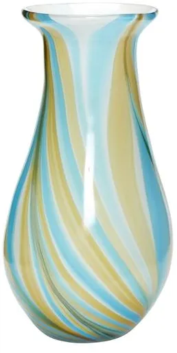 Hübsch Kaleido Vase Blue/Yellow